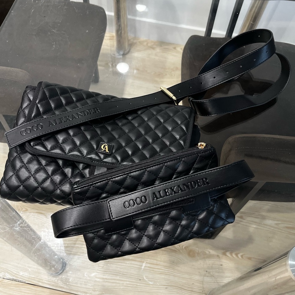 Coco Alexander Vegan Leather Diaper bag and Mini Bag